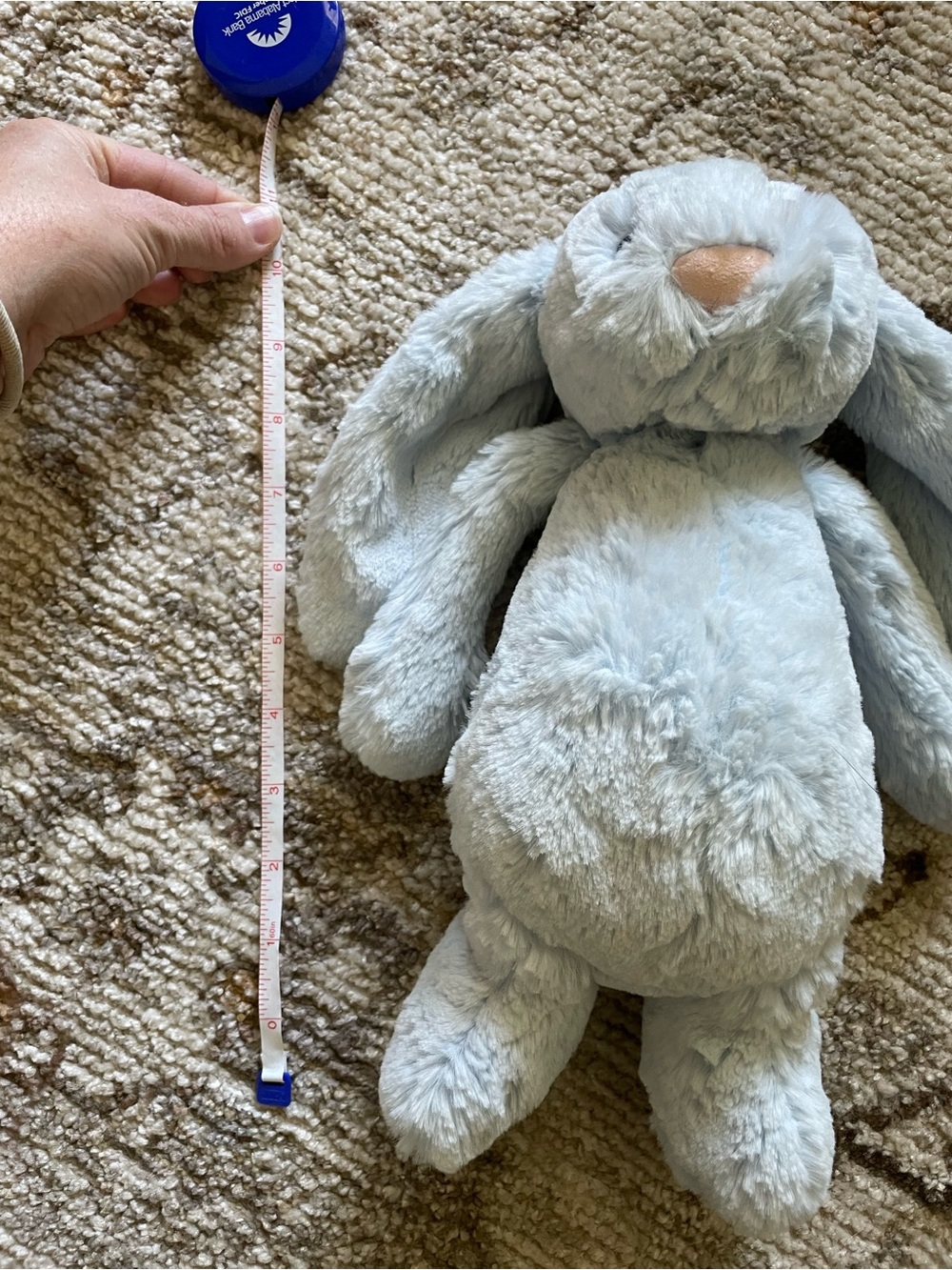 Jellycat Pale Blue Bashful Bunny Soft Toy - Picture 2 of 7